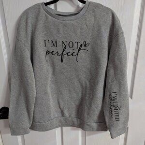 Shein Gray Long Sleeve Sweatshirt